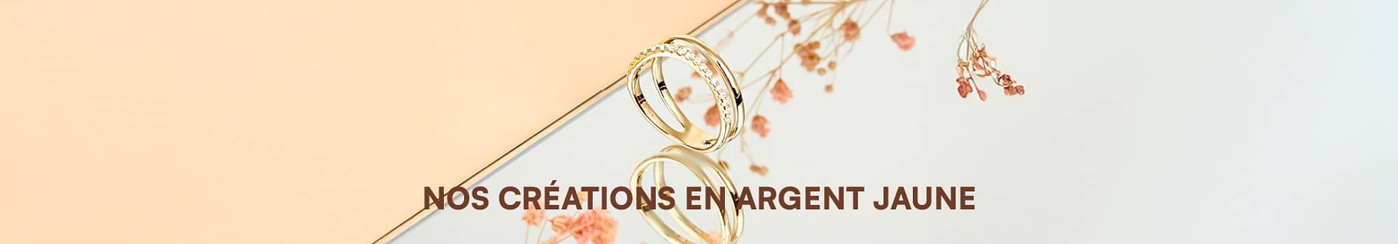 bagues argent jaune